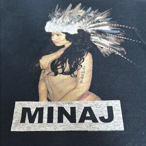 Gildan Nikki Minaj “The Pinkprint Tour” Black Heavy Cotton Tee, XL